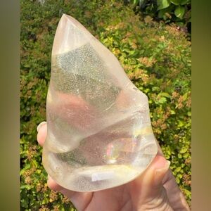 Smoky Quartz w/ Golden Healer Flame